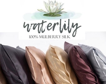 100% Mulberry Silk Pillowcase for Hair & Skin Envelope 50x75 19momme Charmeuse pure soft natural organic luxury beauty pillow case cover UK
