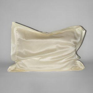 100% moerbeizijde kussensloop voor haar en huid Oxford-envelop 50 x 75 19 mmme Charmeuse zachte puur natuurlijke organische luxe kussensloophoes UK