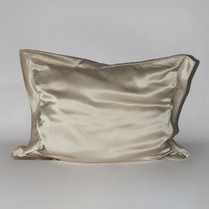 100% moerbeizijde kussensloop voor haar en huid Oxford-envelop 50 x 75 19 mmme Charmeuse puur zacht natuurlijk organisch luxe kussensloophoes UK