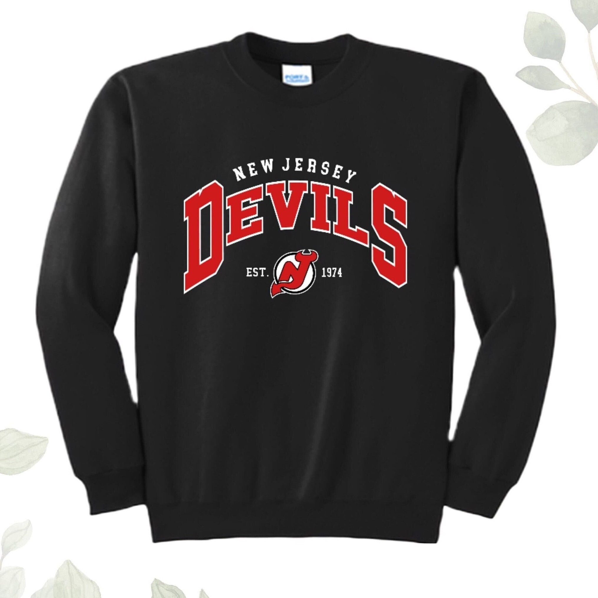 New Jersey Devils 80's Green Vintage NHL Crewneck Sweatshirt –  SocialCreatures LTD
