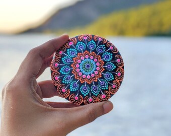 Painted Rocks Mandala Etsy