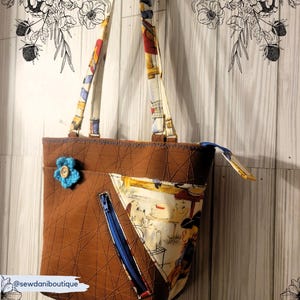 Conjunto de cartera y bolsa de pañuelos de papel estilo vaquero vintage