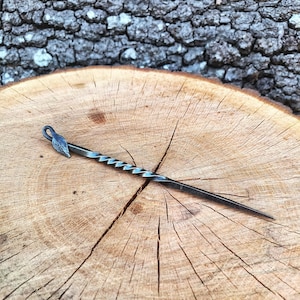 Hand Forged Leaf Hair Stick/ Hair Pin