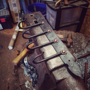 Hand Forged Key Rack/Hand Forged Coat Rack