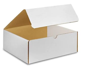 10x10x4 White Mailer Cardboard Shipping Boxes Packing Box 250 pk