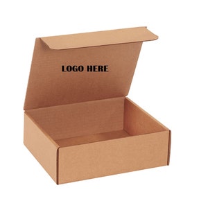 9x7-1/2x3 Kraft Mailer 2 Sided Custom Printed Cardboard Shipping Boxes Cartons Packing Box