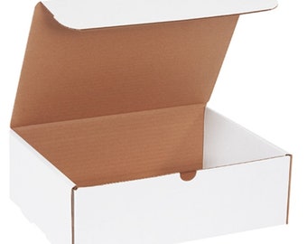 12x9x4 Plain White Mailer Cardboard Shipping Boxes Packing Box
