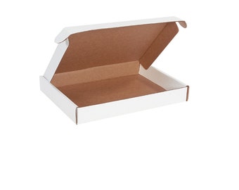 17-1/2x12-3/4x6-1/4 Deluxe White Mailer Cardboard Shipping Boxes Packing Box 50pk