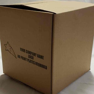 25 4x4x4 Custom Printed Cardboard Shipping Boxes Cartons Packing Moving Mailing Box