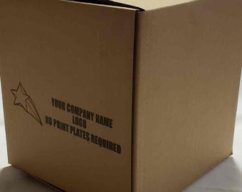 200 12x12x5 Custom Printed Cardboard Shipping Boxes Cartons Packing Box