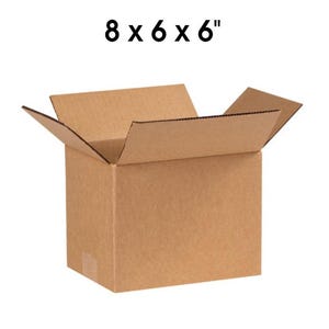 8x6x6 Cardboard Shipping Boxes Cartons Packing Moving Mailing Box 25 pack