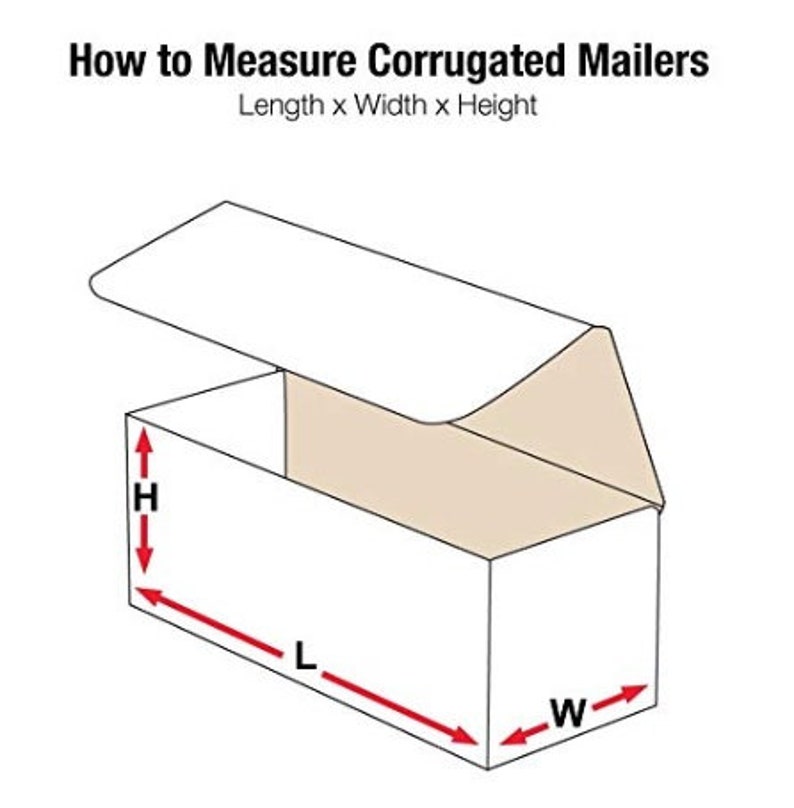 10x7x4 White Mailer Cardboard Shipping Boxes Packing Box 25 pk image 2