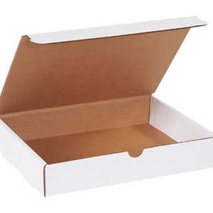9x6x1-3/4 ML961 Plain White Mailer Cardboard Shipping Boxes Packing Box