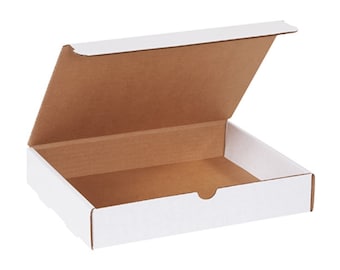 9x6x1-3/4 ML961 Plain White Mailer Cardboard Shipping Boxes Packing Box
