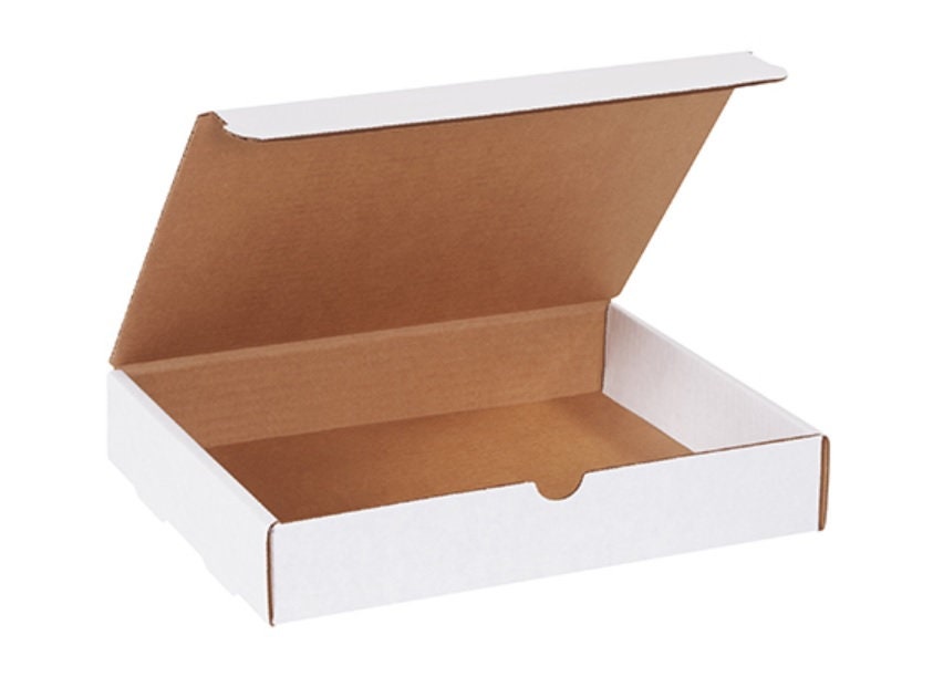 12x6x6 White Corrugated Mailers