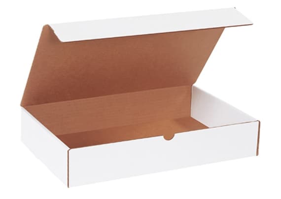 16x10x3 White Mailer Cardboard Shipping Boxes Packing Box 5pk