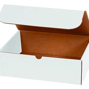 50 6x4x3 White Mailer Cardboard Shipping Boxes Packing Box