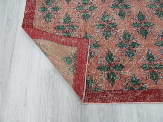 140.5×225\"Sugar plum”ViNTAGE TURKiSH RUG Vintage Turkish Mini Rug 1.6'x3' - No. 671 – Velvet & Shag