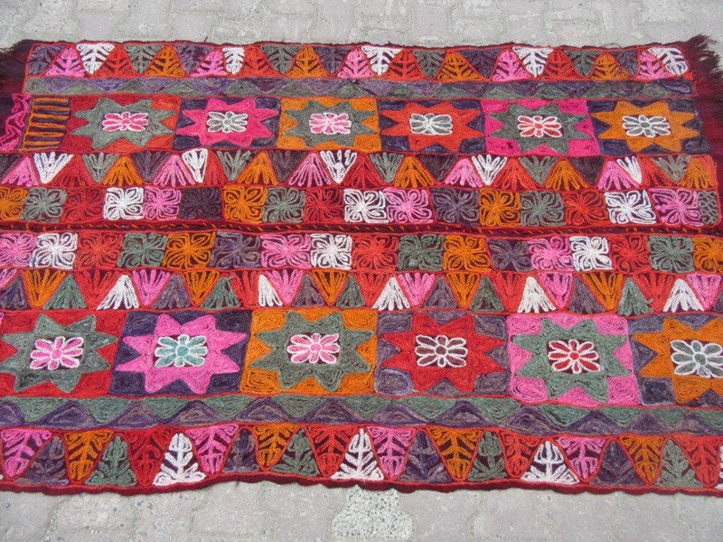 Iraq Baby Rug Vintage Wool Turkish North Iraq Kilim Rug 3.12 X 6.9 Ft - Etsy