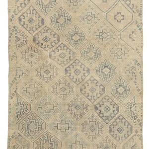 Washed Out Embroidered Vintage Kilim - 6.5 x 10.8