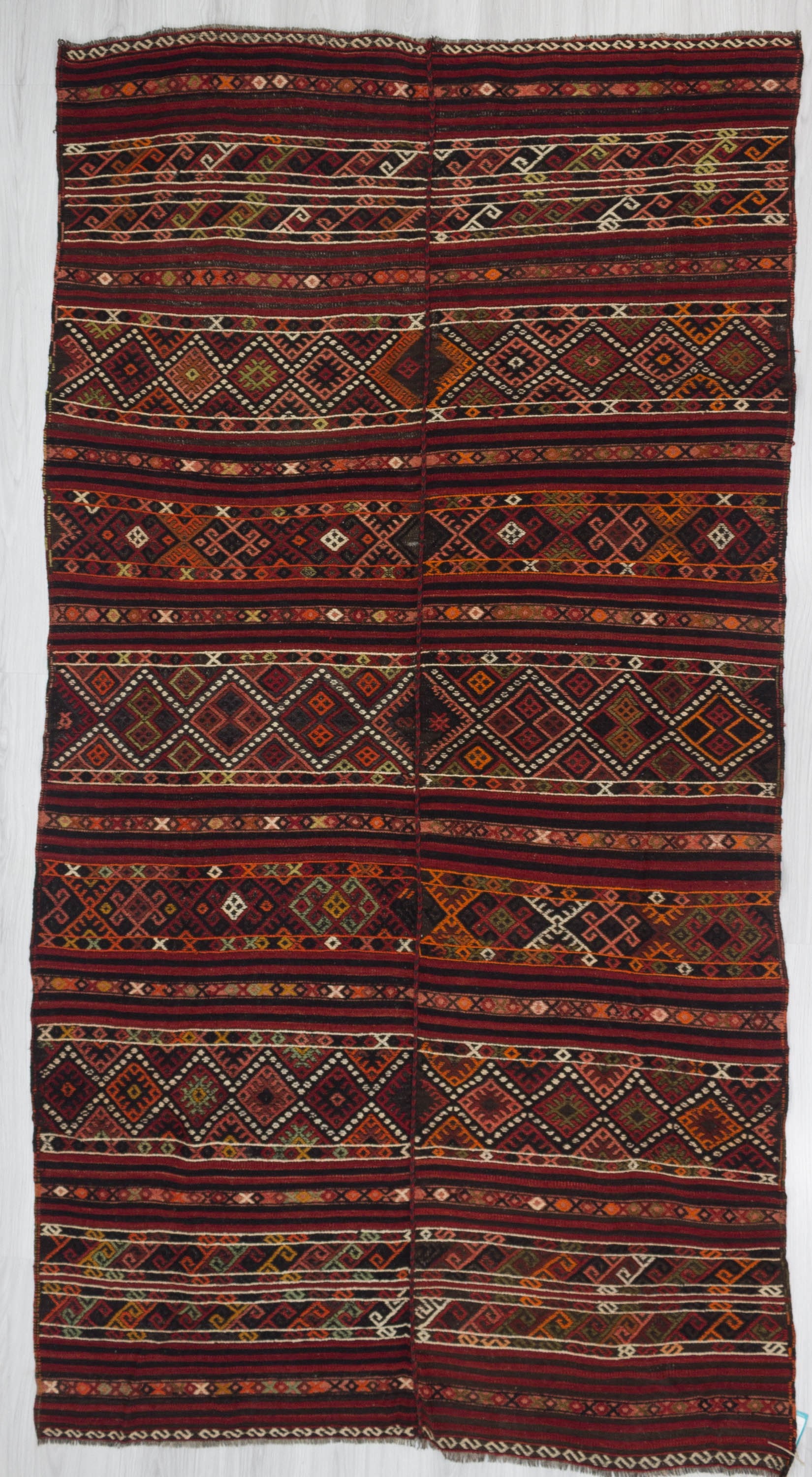 ヴィンテージキリム オールドキリム トルコ シワス 110×192cm 1940年代 ヴィンテージ