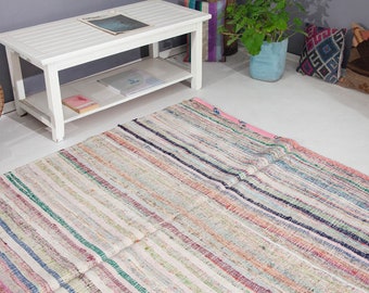 トルコ製ヴィンテージ ストライプ ラグ - 5.7 x 11.3 - Etsy 日本