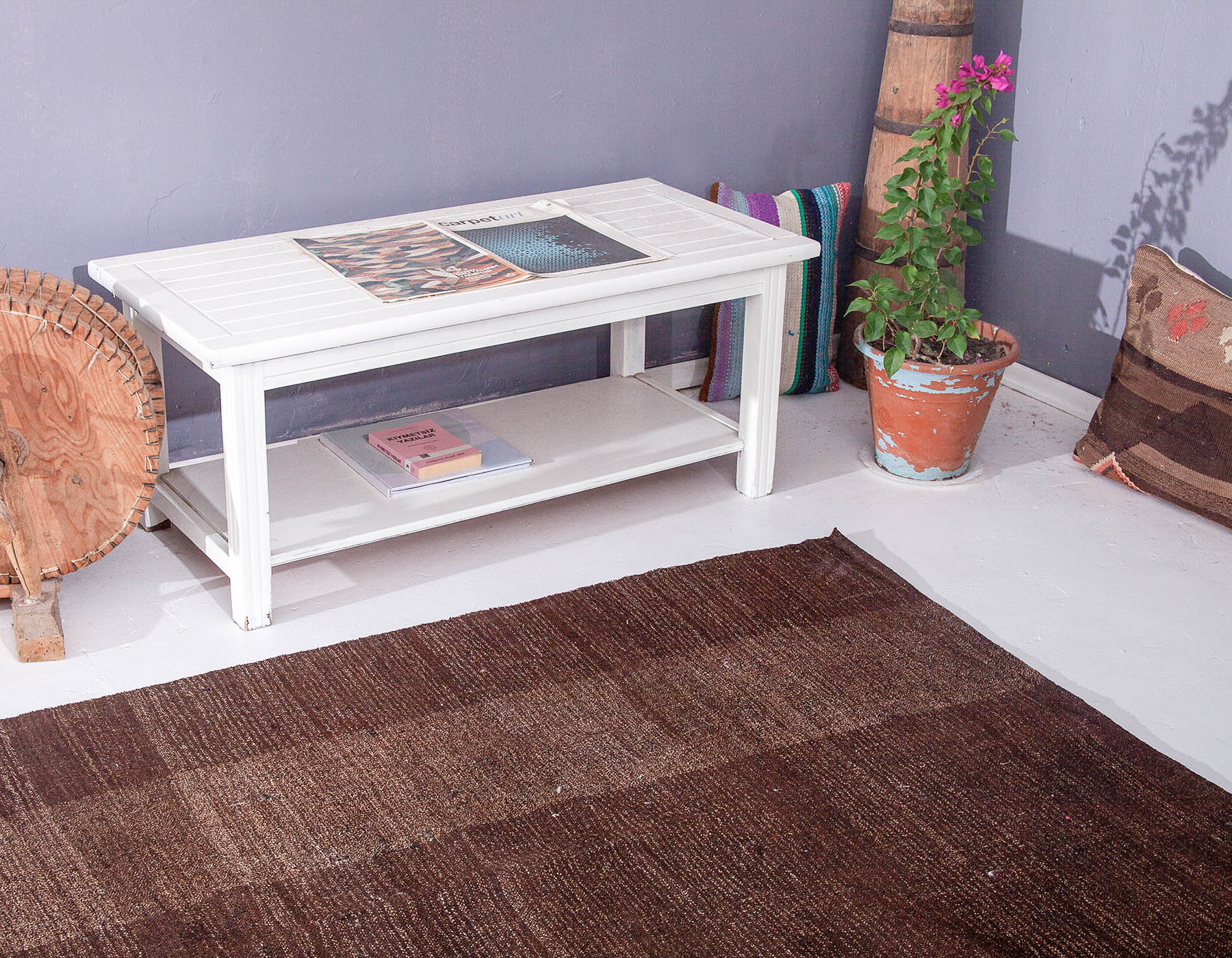 【ヴィンテージラグ キリム】 ヴィンテージ キリム ラグ(1825mm×1185mm) - アンティーク、ビンテージ