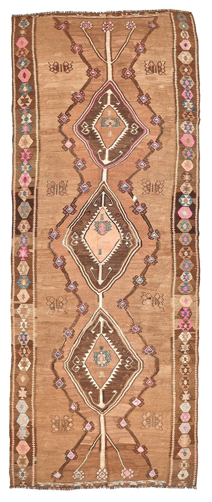 Vintage Decorative Turkish Kars Kilim - 5.3 X 14.5 - Etsy