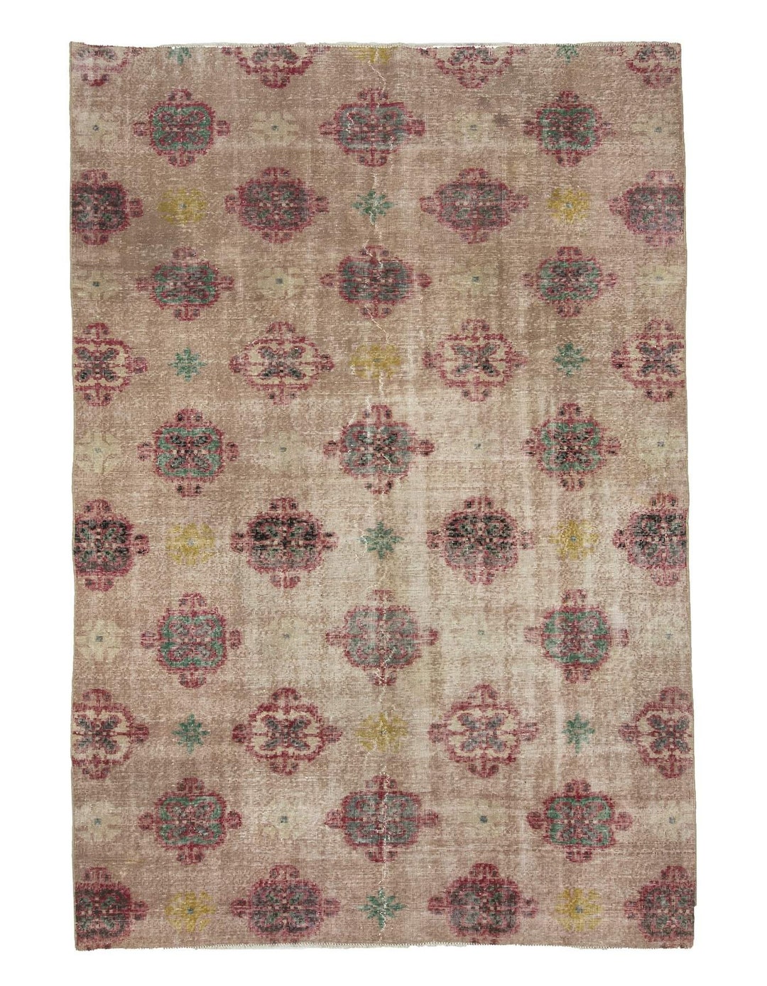 Turkish Rug Artist Distorted Vintage Distressed Turkish Art Deco Rug 6.8 X 10.0 Ft - Etsy