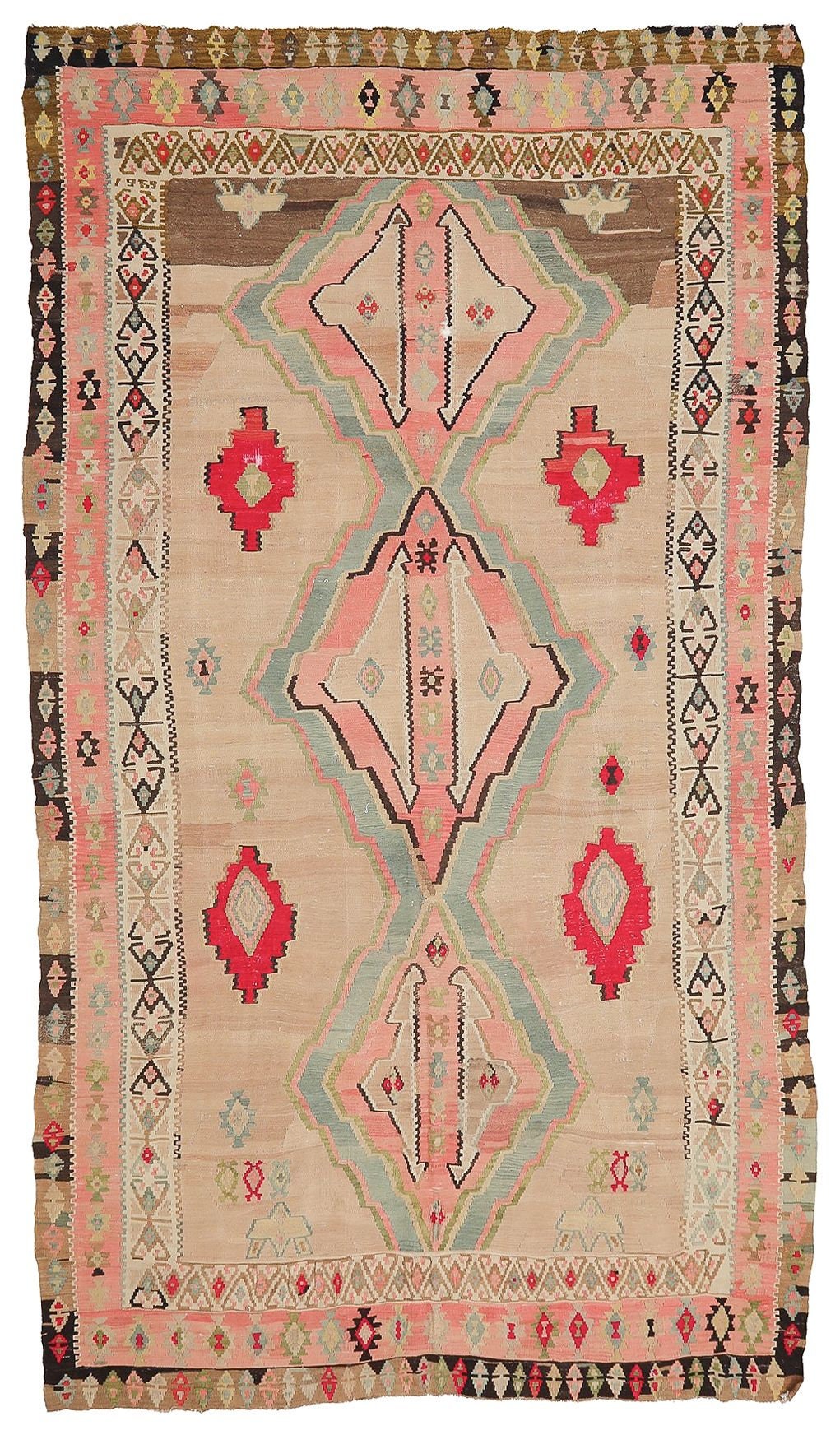 SALE50%OFF】トルコ絨毯 ヴィンテージラグ 146×231cm (TRE8457