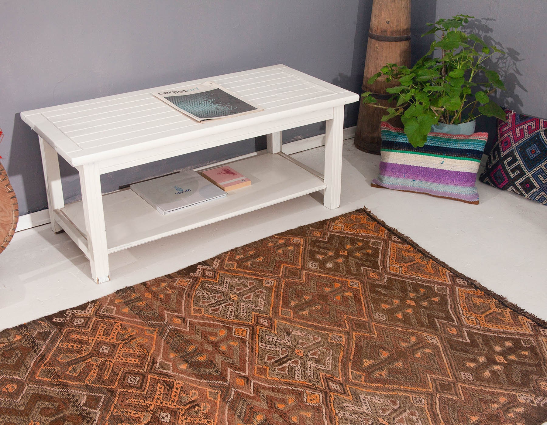 ヴィンテージキリム Vintage】キリム・クッションカバー ”Automne” 40cm×60㎝ | SOMME