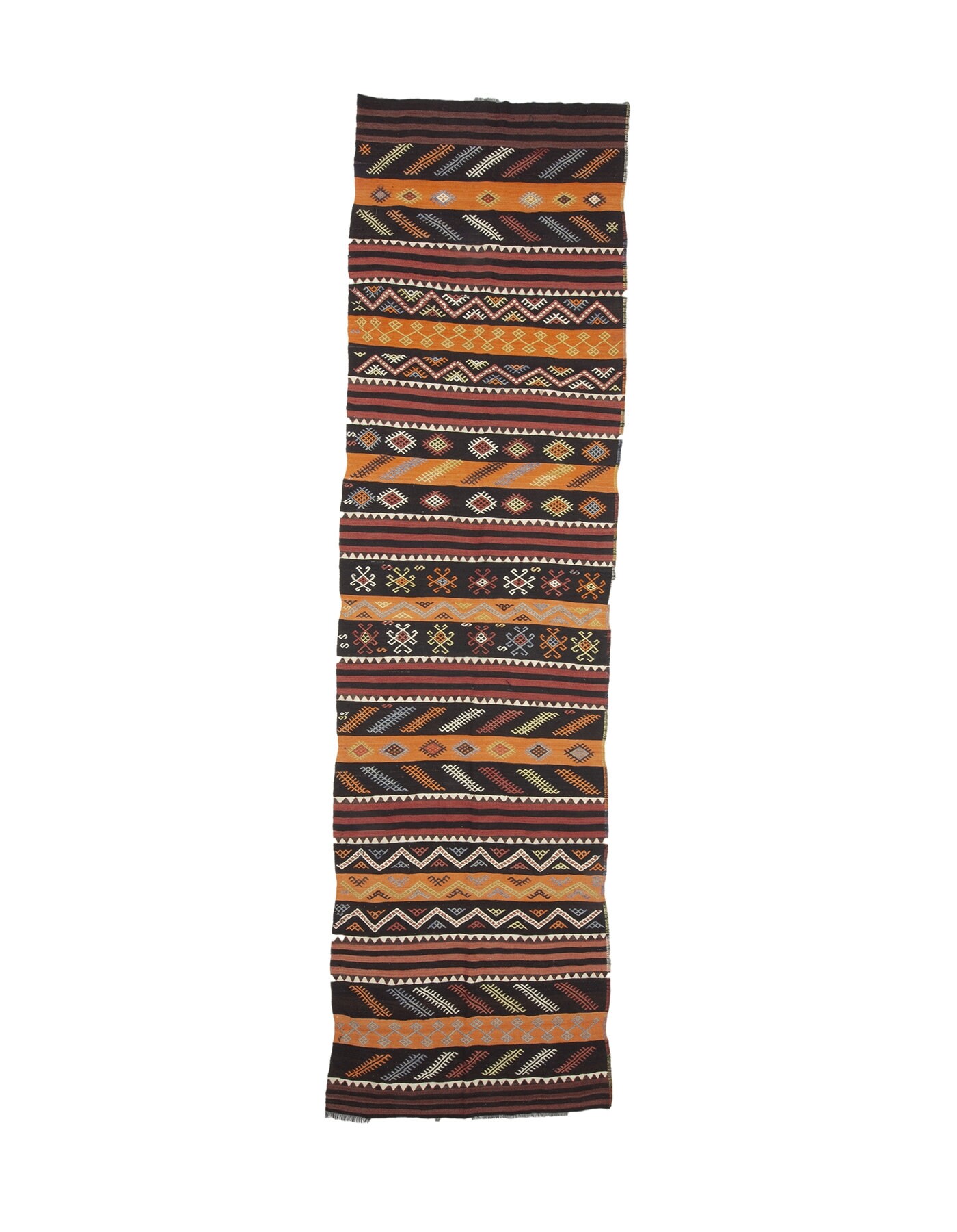 Vintage Decorative Turkish Kilim Runner 3.3 X 10.6 Ft - Etsy