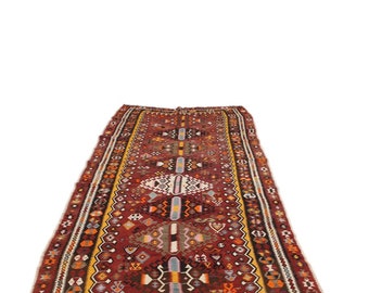 ヴィンテージ トルコ手織りキリムラグ - 4.7 x 12.8 - Etsy 日本