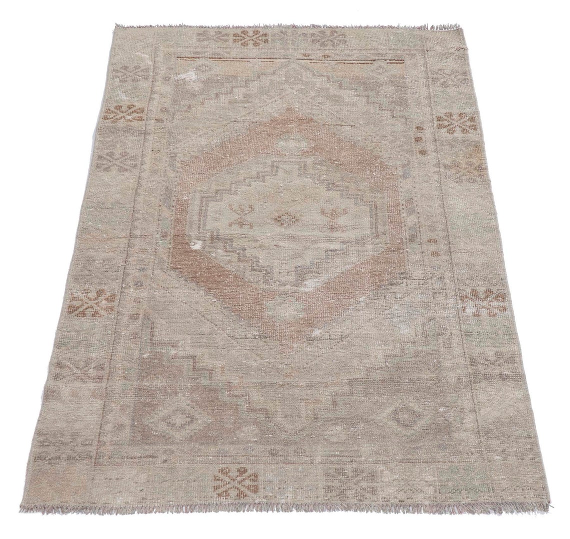 Vintage Washed Out Pastel Rug 3.2 X 6.3 Ft - Etsy