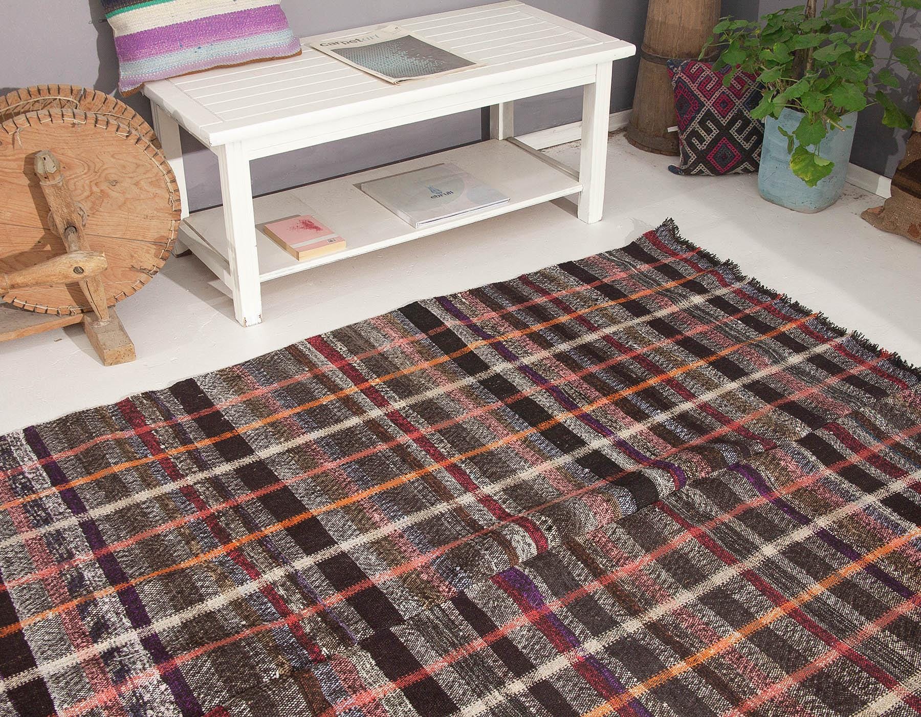 Vintage Decorative Turkish Rag Rug - 6.1 X 10.0 - Etsy UK