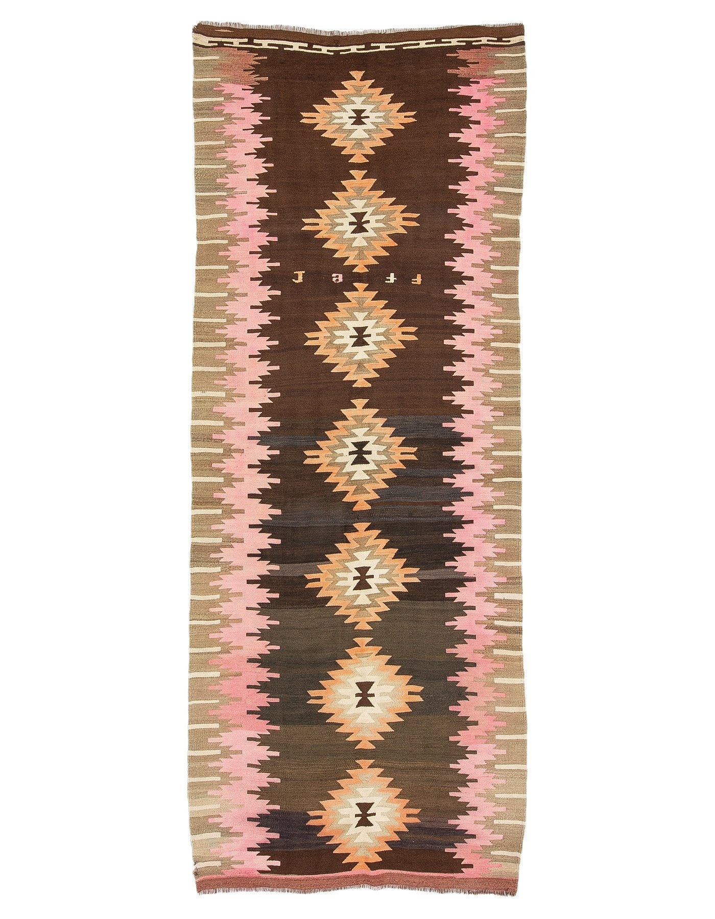 Vintage Unique Décoratif Turc Kilim Rug - 4.9 X 11.11