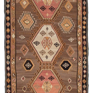 Kilim Kars turco vintage decorativo - 7,2 x 12,2