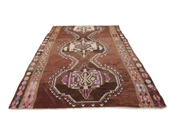 Vintage Turkish Kars Kilim Rug - 7.5 X 11.6 - Etsy UK