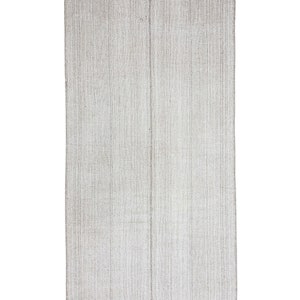 Gray Vintage Modern Turkish Kilim Rug - 6.3 x 12.10