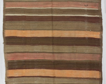 Striped Vintage Kelim Rug 5.1 X 7.6 Ft - Etsy