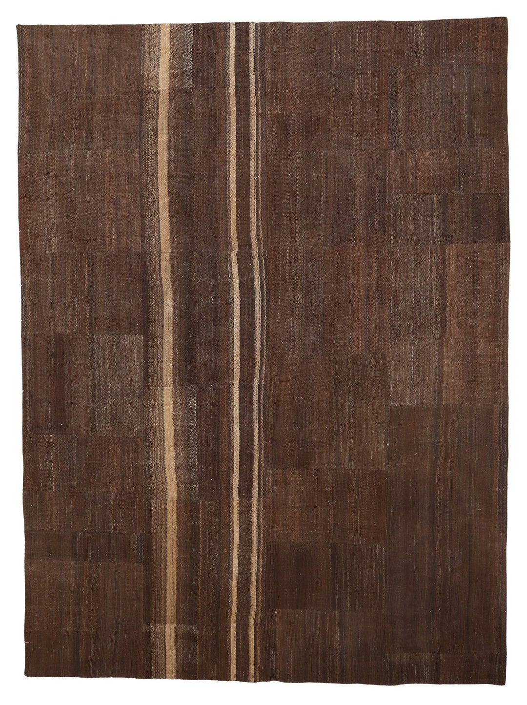 Brown Vintage Large Kilim Rug - 8.6 X 12.0 - Etsy