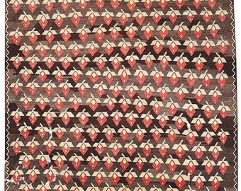 Vintage Turkish Unique Kars Kilim - 6.2 x 8.5