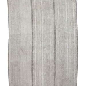 Gran moderno Vintage turco gris Kilim Rug - 8.8 x 12.8