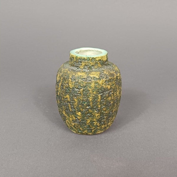 Pieter Groeneveldt Studiokeramik Vase - Made in Holland - 60s Dutch Art Pottery - Mid-Century Modern Ceramics - H. 8,2 cm (3.2")