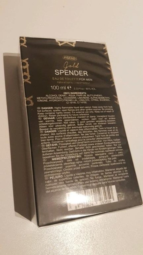 Figenzi Gold Splender Eau De Toilette 100 Ml Rare | Etsy