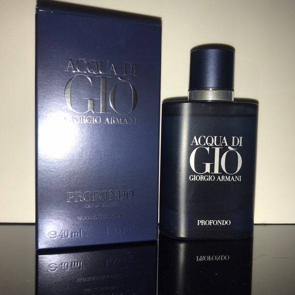 Giorgio Armani - Acqua di Gio - Profondo - Eau de Parfum - 40 ml - vedi descrizione e foto! con scatola, molto adatto come regalo per lui!