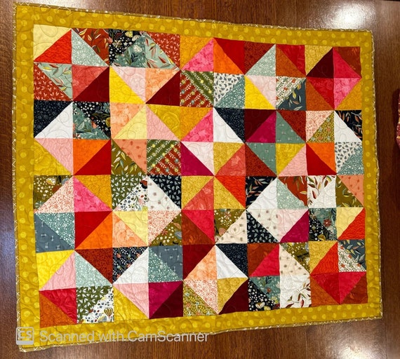 Handmade Lap Quilt 37" x 45"