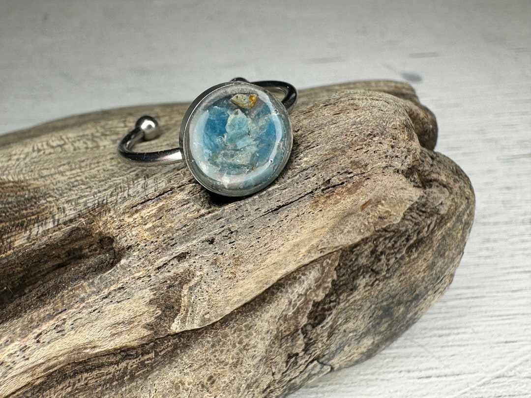 Elle Adjustable Ring - Cotton Candy Dahlia Stone