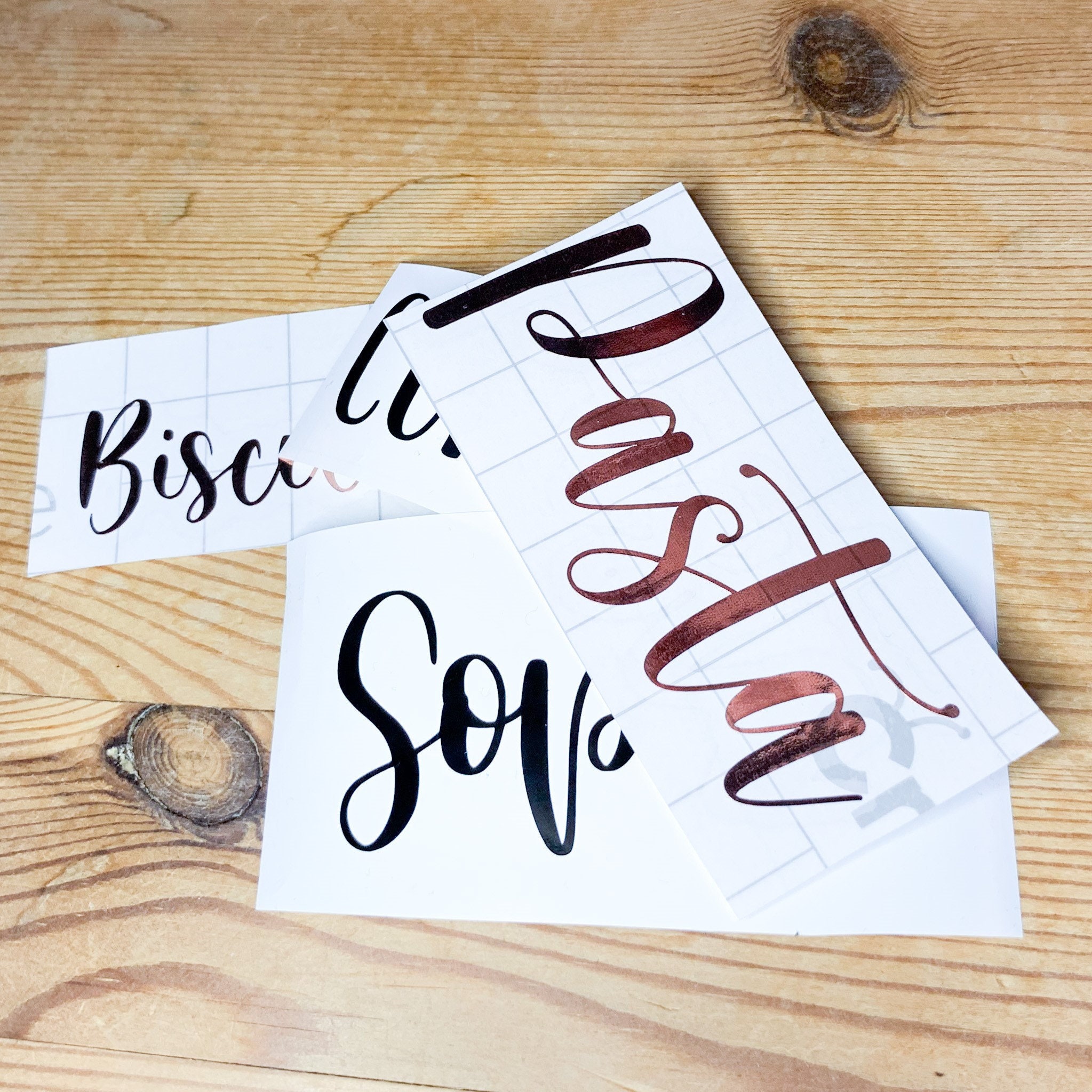 Custom Vinyl Decal Words Text Create Your Own Labels and Names | Etsy