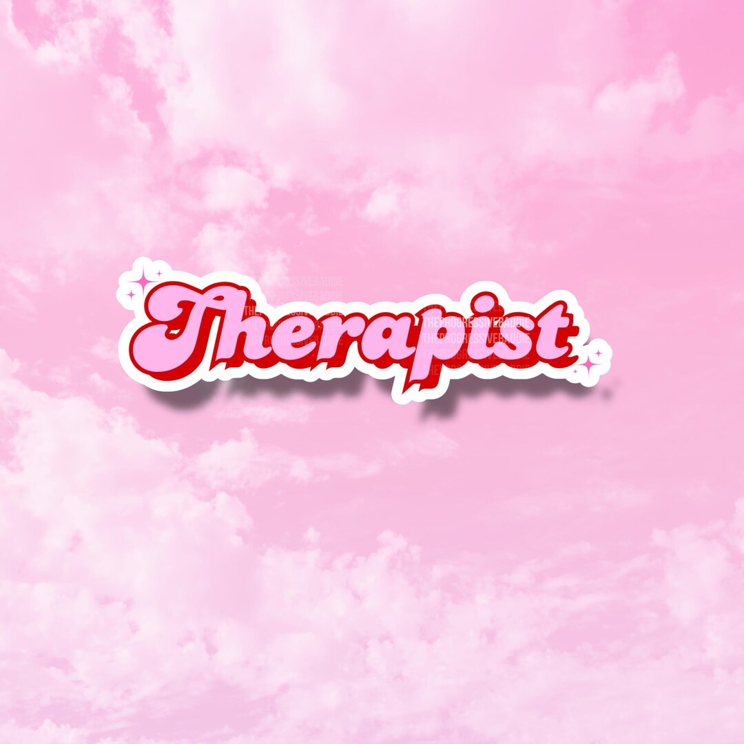 Therapist Sticker Therapist Sticker, Therapy Sticker, Gifts for Therapists, Mental Health ...
